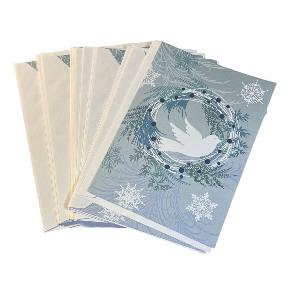Holiday Peace Dove Greeting Cards With Envelopes American Greetings Set of 13